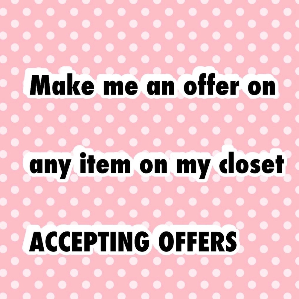 Hello, Today I am accepting offers